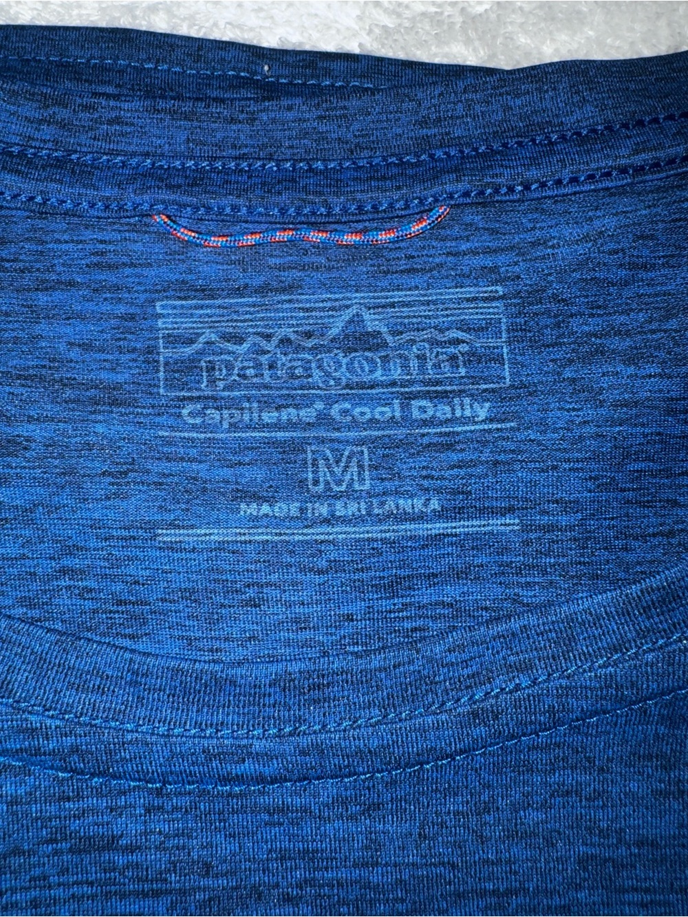 Patagonia Heathered Blue Short Sleeve Crew Tee - Picture 2 of 6